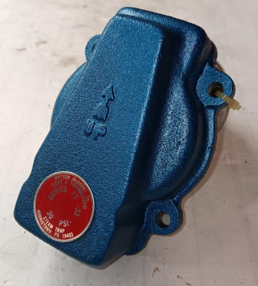 NEW WATSON MCDANIEL FT33 FLOAT & THERMOSTATIC STEAM TRAP 30 PSI