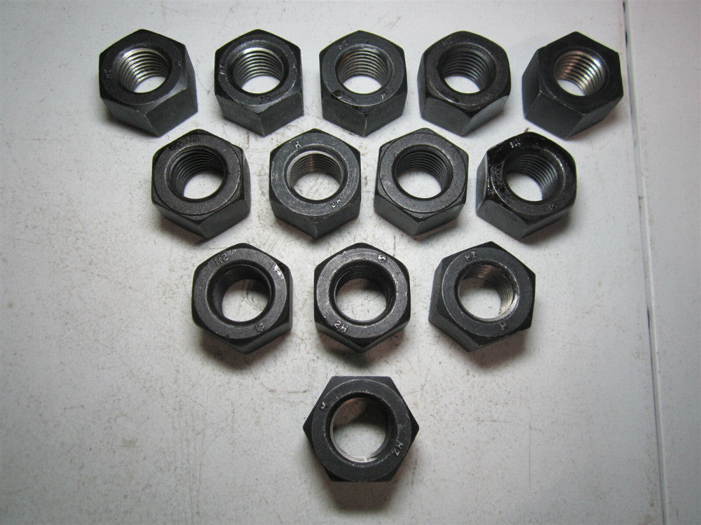 HIGTH 1-1/8 - 8 UN Grade 2H HHN Steel Right Hand Heavy Hex Nut - Pack of 13