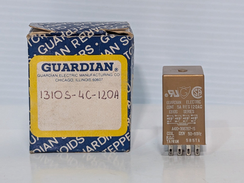 Guardian 1310S-4C-120A Relay, 1310 Series, 14 Blade, 5A, 120VAC, A410-366767-15