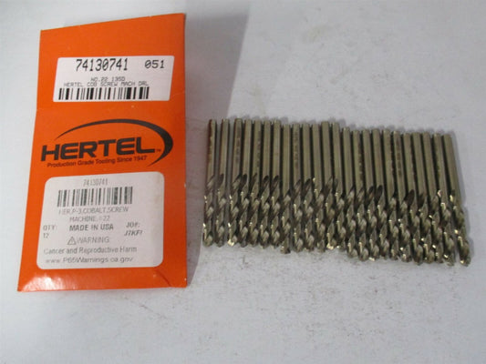 (74130741) #22 1-1/16" x 2-1/8" Spiral Cobalt Screw Machine Drill Bit - Qty 24