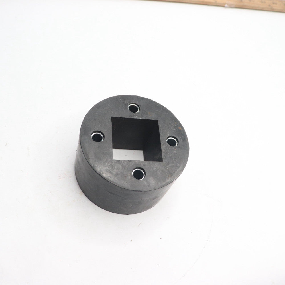 Bushing Rubber Black 4"OD x 1-3/4" Square Shaft