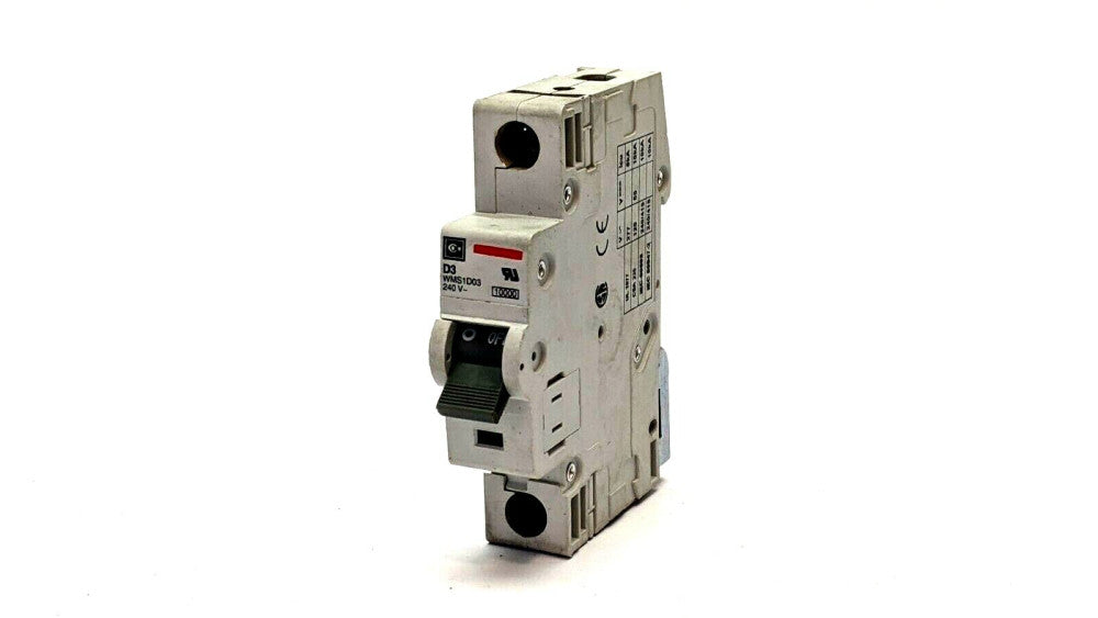 Cutler Hammer WMS1D03 Circuit Breaker 1P 3A 277V