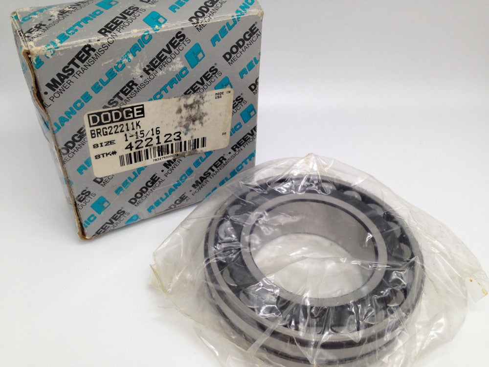 DODGE 422123 SPHERICAL ROLLER BEARING, BRG22211K 