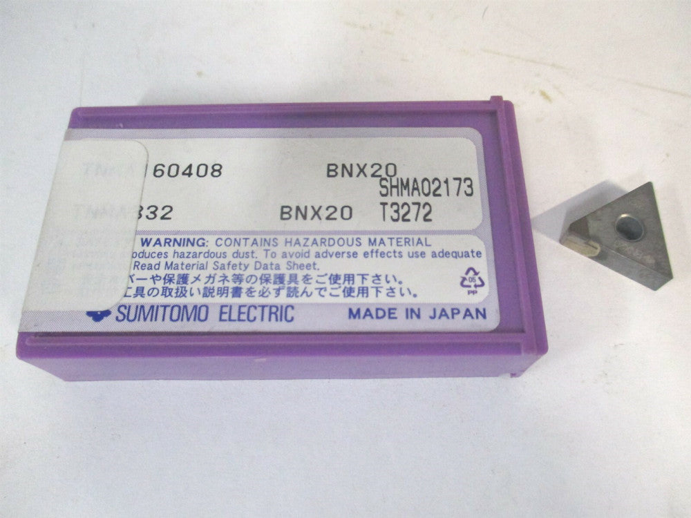 Sumitomo (1658101) TNMA 60408 BNX20 Carbide Turning Insert 