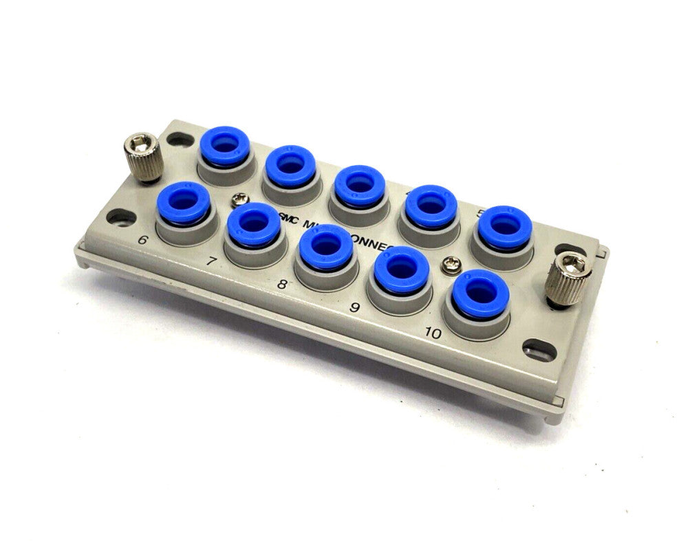 SMC KDM10P-06 One Touch Multi-Connector 10-Station 6mm Tube Plug Side Only