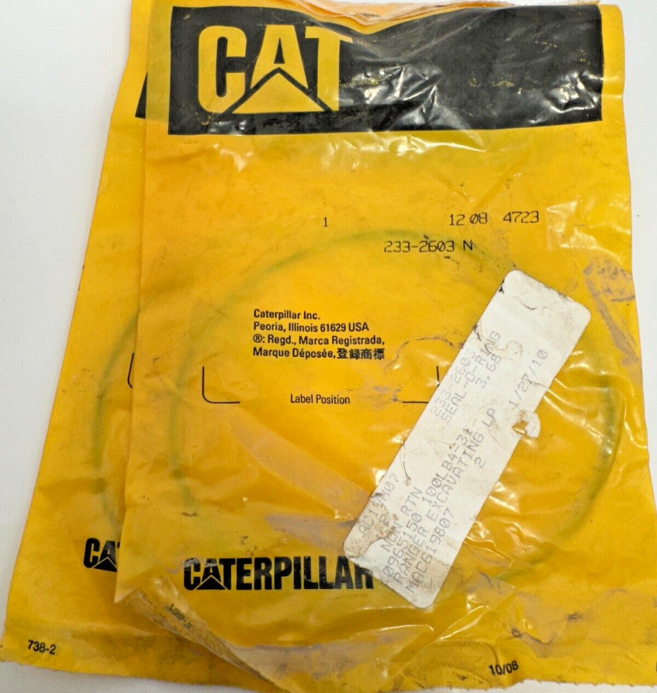 2pc Caterpillar 2332603 Seal-O-Ring O-Ring Seal 2.5mm Cross Section Diameter