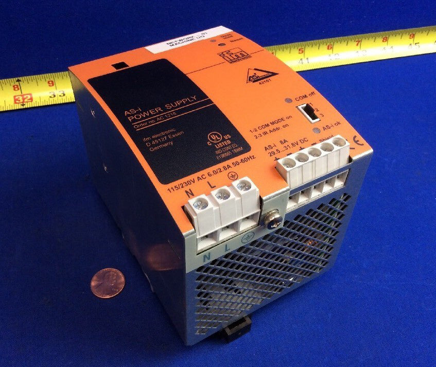 IFM AS-I POWER SUPPLY AC1218 DC-AS-i 30.5V/8A