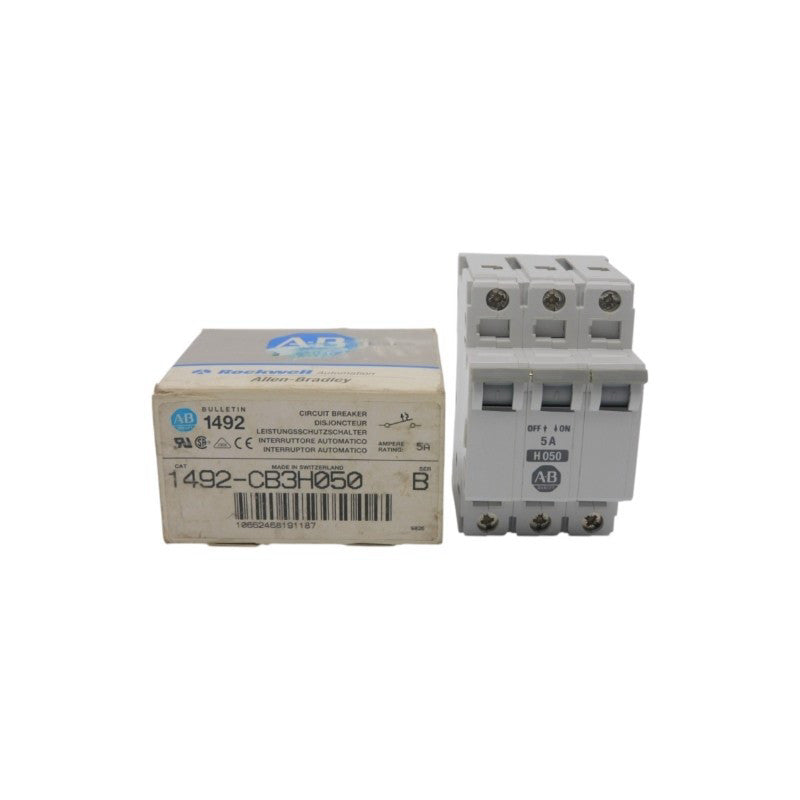 ALLEN BRADLEY 1492-CB3H050 SER. B 480VAC 5A (GY/BL) NSMP