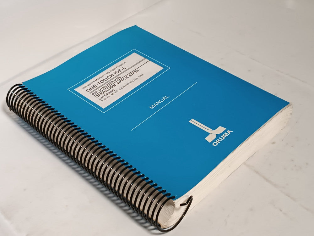 Okuma One-Touch IGF-L OSP-U100L/OSP-U10L Operation Application Manual 4214-E