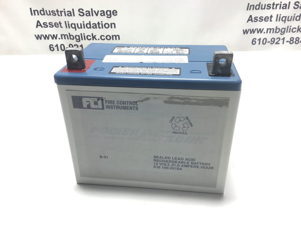 FCI 100-2610A 31 AH Lead Acid Battery Sealed Rechargable