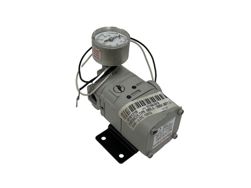 USED BELLOFRAM 961-070-000 PRESSURE TRANSDUCER 4-20mA T-1000