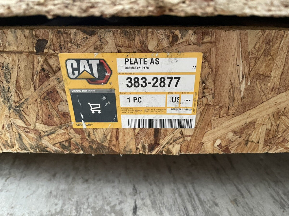 NEW GENUINE CAT PLATE AS 383-2877, D08M06Y21P478  **FREE SHIPPING**