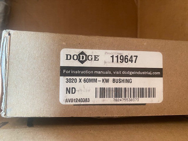 Dodge 119647 DOD 3020 X 60MM-KW BUSHING  (NEW)