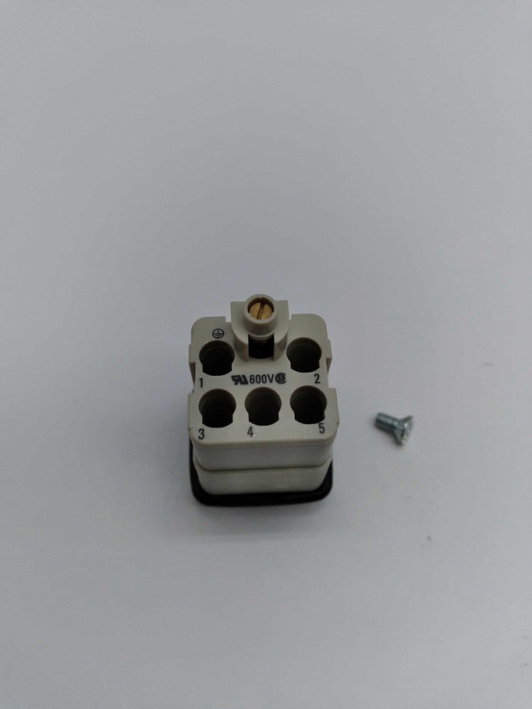 NEW Harting HAN-Q5/0-M Rectangular Plug Insert 09120053001 02 