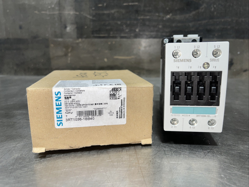 Siemens 3RT1036-1BB40 Protective 3RT1 036-1BB40 Nos Surplus