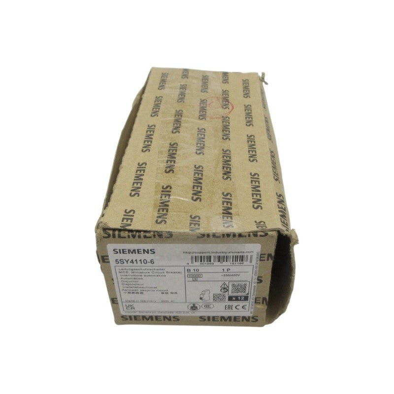 SIEMENS 5SY4110-6 230/400V 10A (PKG OF 12) NSMP