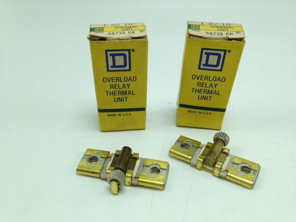 NEW Square D B2.10 Overload Relay Thermal Unit Lot of 2