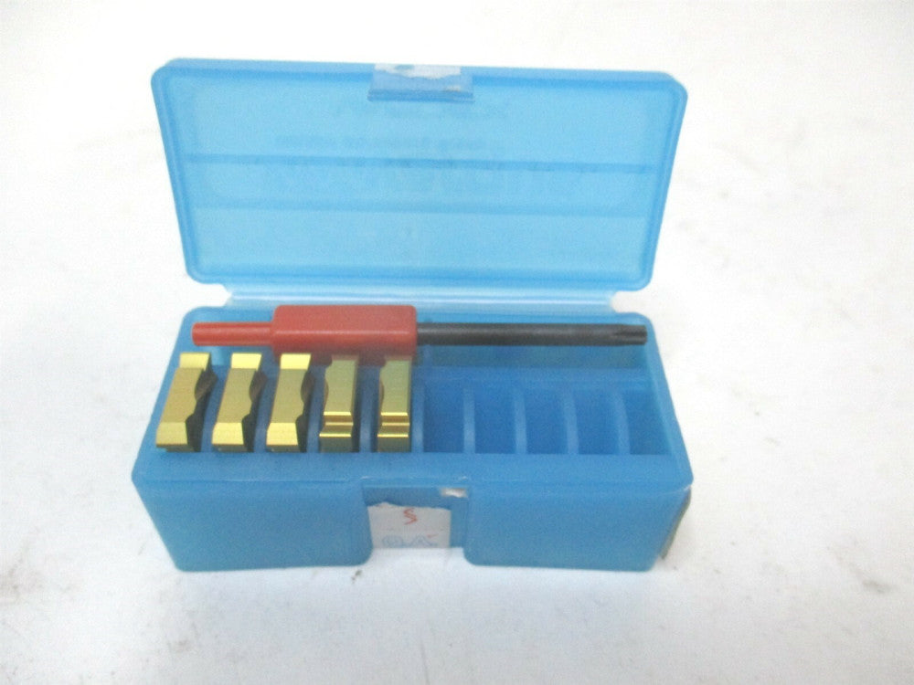 Vargus (50919) 3EL0.375 Grade VKX External Carbide Threading Insert - Pack of 5