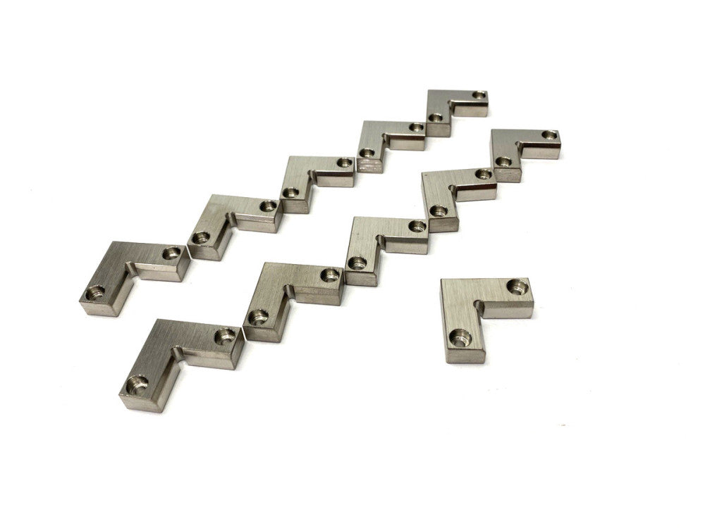 Misumi WGLMC-30-8-12 L-Shaped Guide 30 x 8 x 12mm 1045 Carbon Steel LOT OF 11