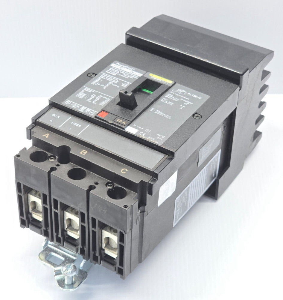 New Square D 60 Amp I-Line Circuit Breaker 600 VAC 3 Pole 100 kA  HJA36060