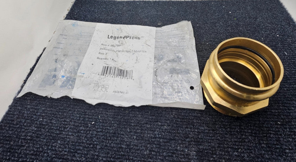 Legend Press 450-758P 2 Inches Press Male Adapter Brass