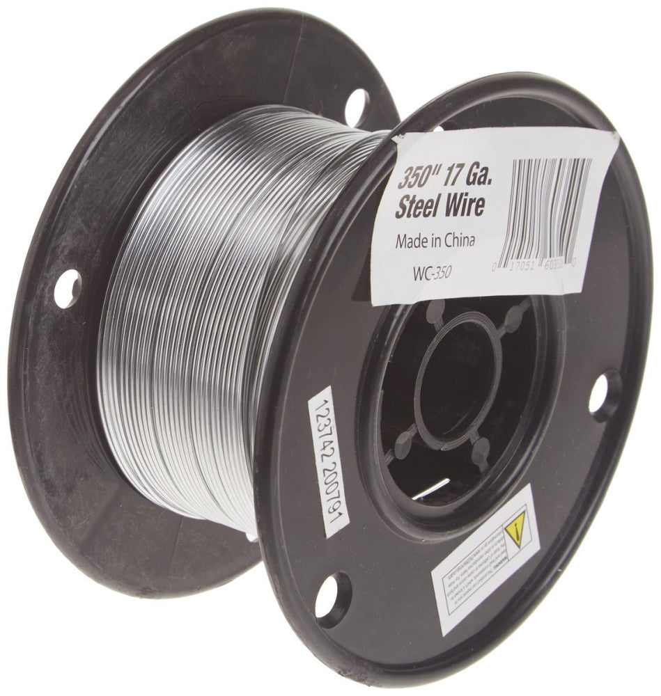 350-Feet, 17 Gauge Spool Galvanized Steel Wire, WC-350