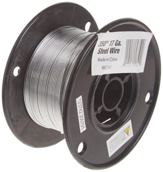 350-Feet, 17 Gauge Spool Galvanized Steel Wire, WC-350