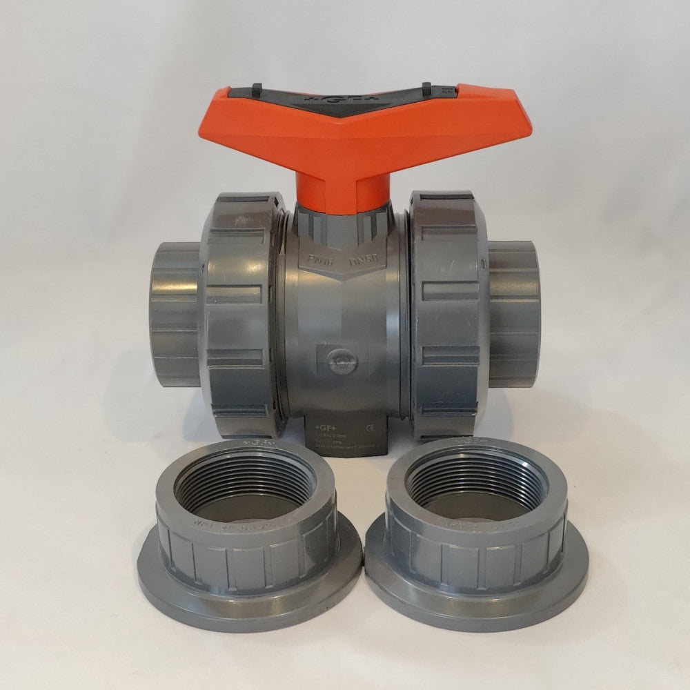 2" GF DN50 True Union Ball Valve Socket/Threaded NPT - 161546357 Type 546 Pro