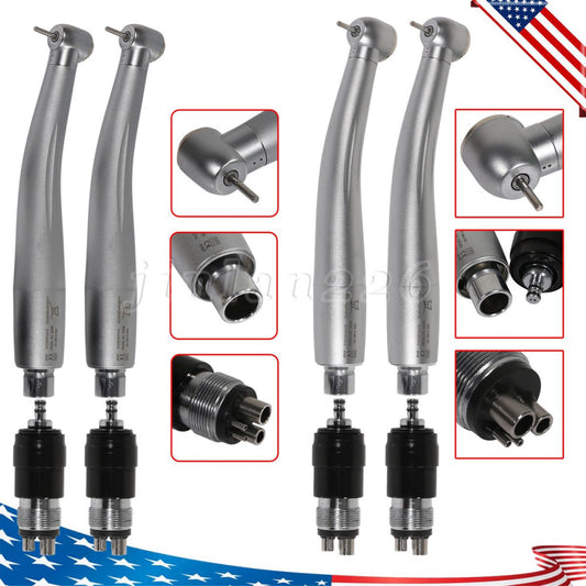 1-2* NSK Style Dental High Speed Handpiece Push Button /4 Holes Quick Coupler