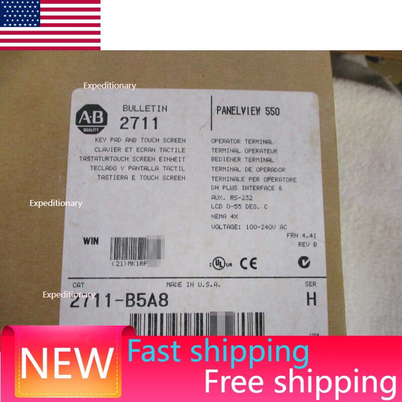 2711-B5A8 AB Panelview 550 2711B5A8 Ser H NEW Factory Sealing  US Free Tax