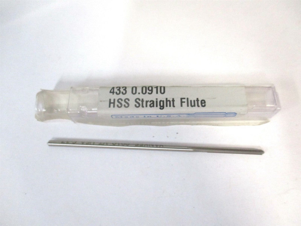 Yankee (433-0.0910) 0.0910 x 3/4" x 3" OAL HSS Straight Flute Chucking Reamer 