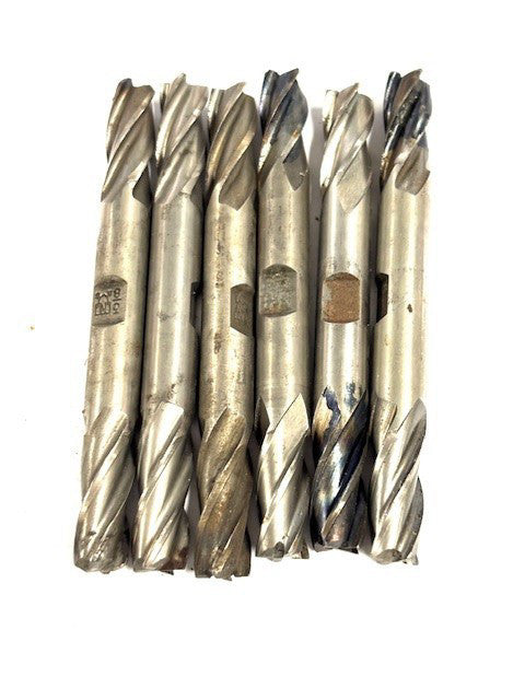ASSORTED LOT OF 6 3/8 IN DOUBLE ENDED END MILL