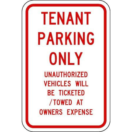 Lyle Rp-122-12Ha Tennant Parking Sign,18" X 12, Rp-122-12Ha