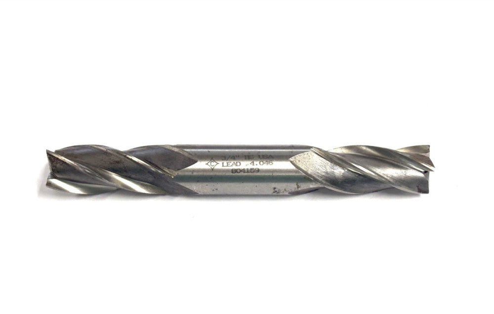 CLEVELAND 3/4" DOUBLE ENDED MILL HS 2" LOC  5-5/8" OAL 3/4 SHANK DIA. 4 FLUTE