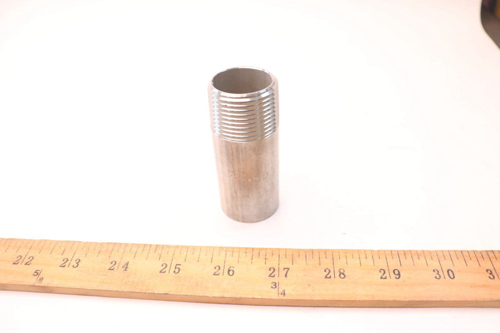 Threaded on One End Male NPT Nipple 316 Stainless Steel 3" x 1" 782GY6
