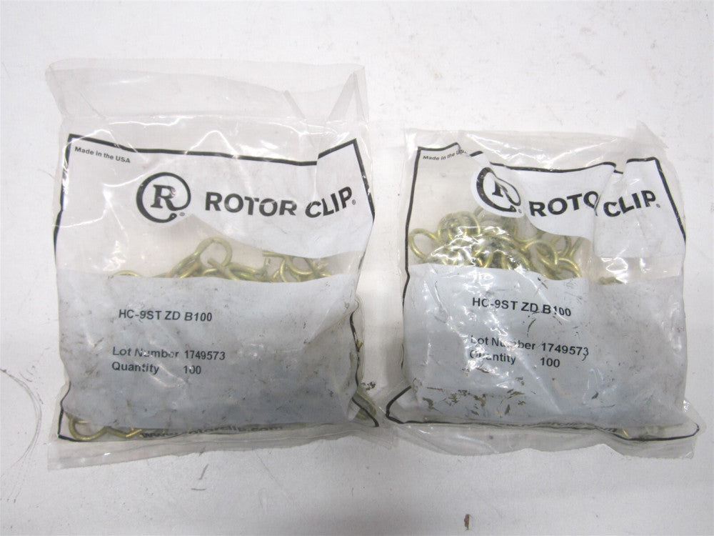 Rotor Clip (HC-9ST ZD) 1.06" Carbon Steel Single Wire Hose Clamp 100ct. - Qty 2