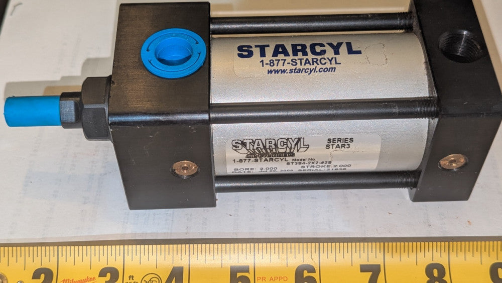 Starcyl Star3 Pneumatic Cylinder ST3S4-2X2-#2S NOS