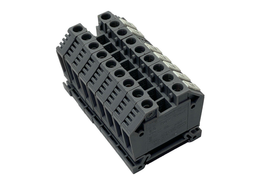 Morsettitalia Euro 10 Single Level Terminal Block 10 Square mm LOT OF 9