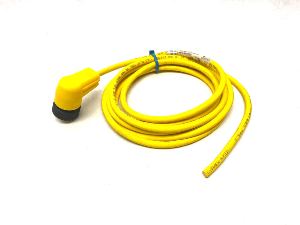 AlphaWire KW0400108 YL358 MiniF 90 Degree to Cut Cordset 4-Pole CUT TO 7 FOOT