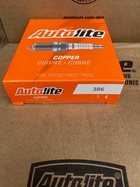 (4 PACK) Autolite Copper 386 Spark Plugs