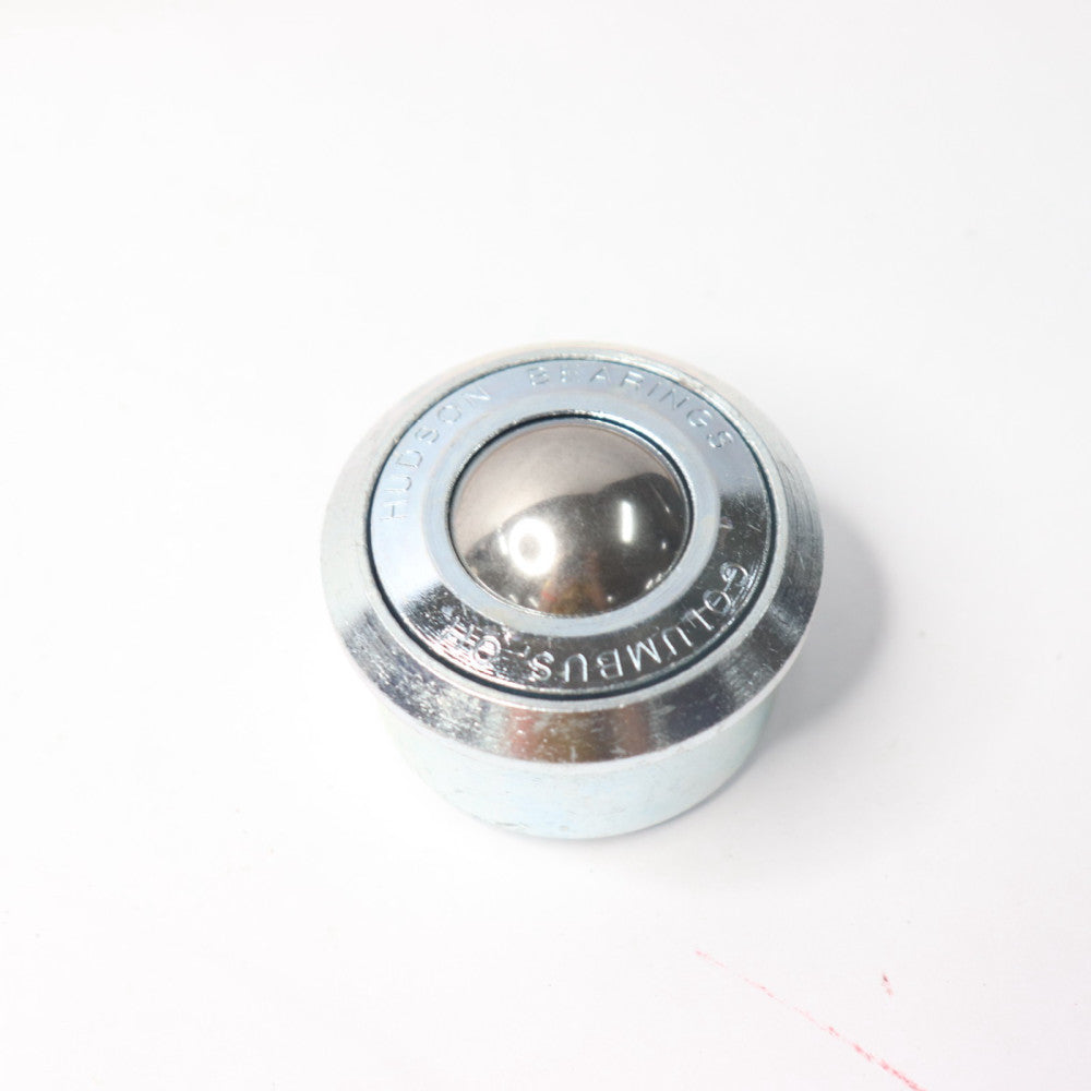 Hudson Bearings Round Ball Transfer Carbon Steel 1.1875" D x 1/2" H x 2" OAL 