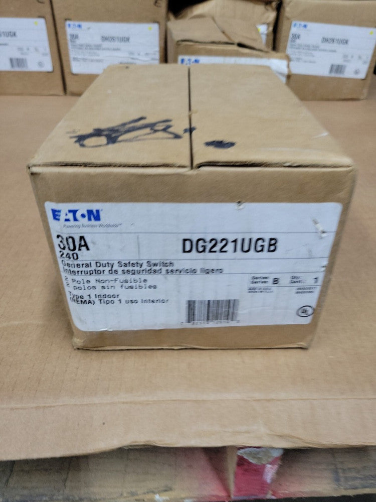 Eaton DG221UGB Duty Safety Switch 30 Amps 240V Non-Fusible NEW