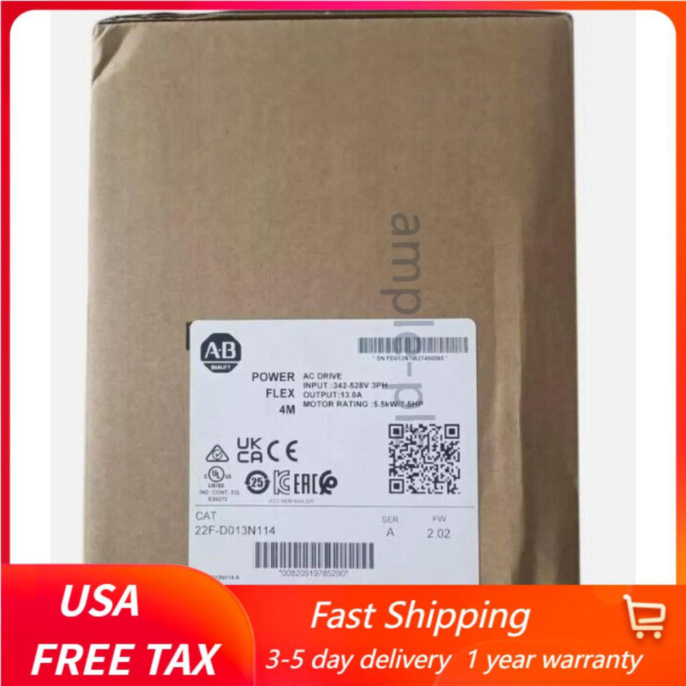 New AB 22F-D013N114  PowerFlex 4M- 5.5 kW (7.5 HP) AC Drive US Free Tax