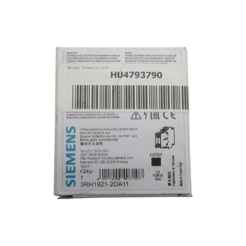 SIEMENS 3RH1921-2DA11 NSMP