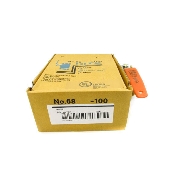 KITZ 68-100 AKTAF 1" (PKG OF 6) NSMP