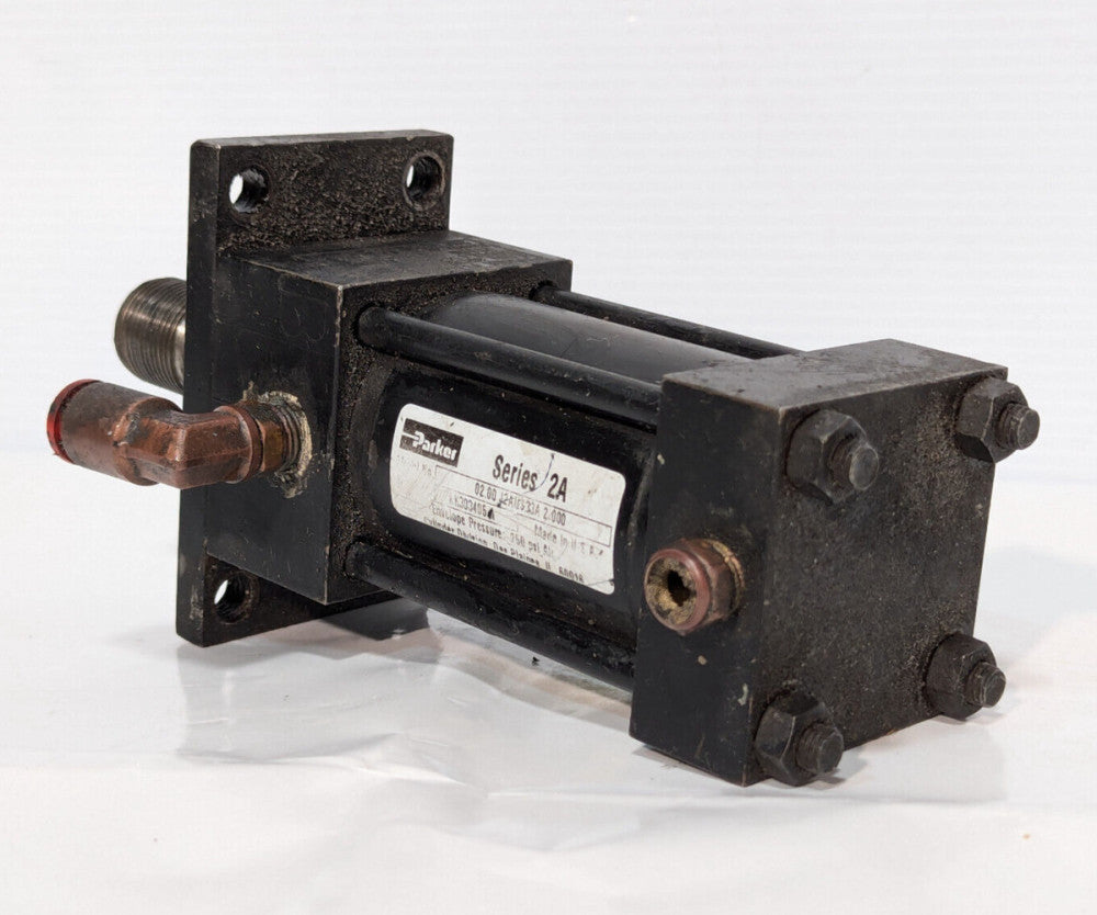Parker 02.00-J2A-US33A-2.000 Pneumatic Air Cylinder, 250psi, Made in USA, Ser.2A