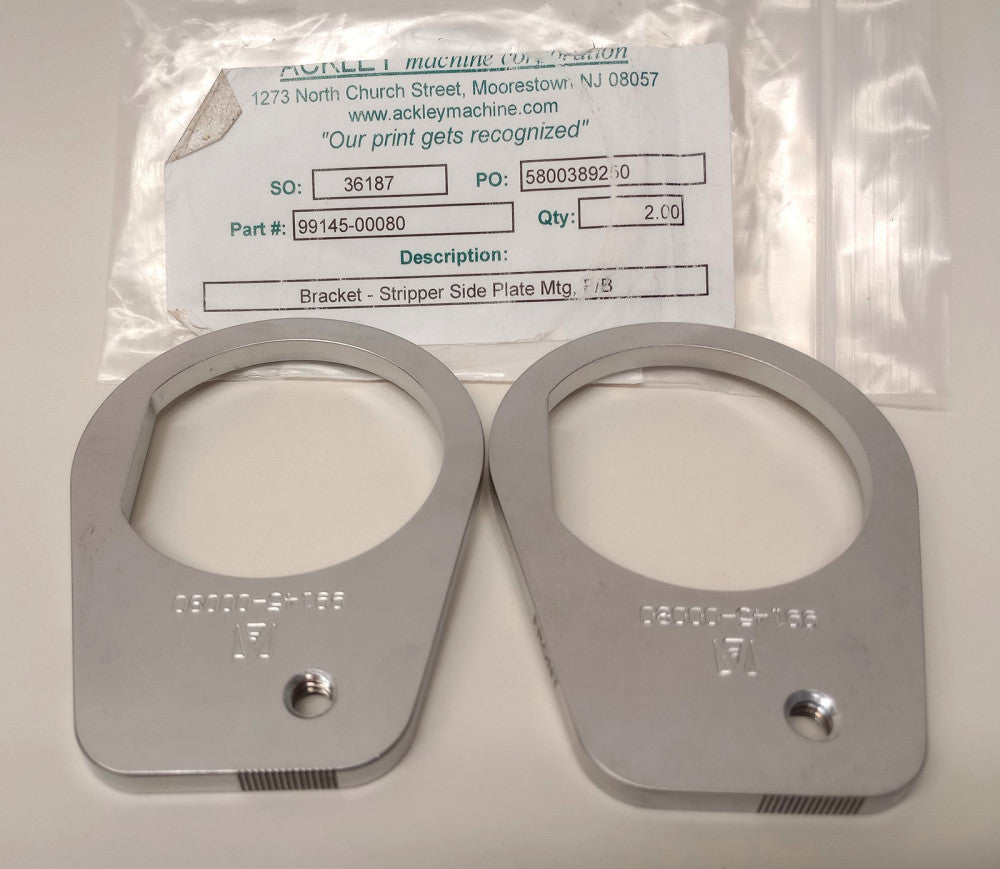 ACKLEY 99145-00080 Bracket Stripper Side Plate Mtg (Pack Of 2)