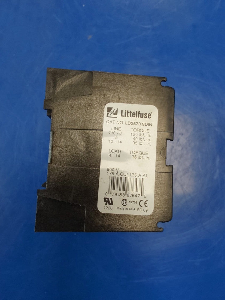 Littelfuse Ld2570-3 3 Pole Fuse Block 175A 600V
