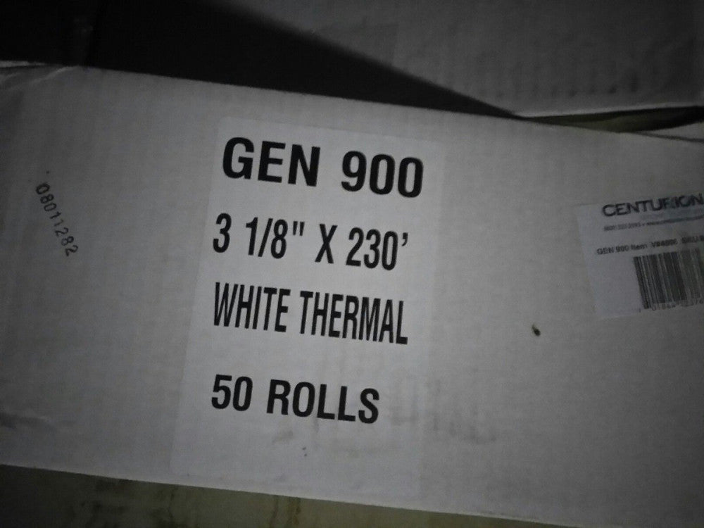  Centurion Single Ply Receipt Printer Paper Roll (BOX OF 50) 00963