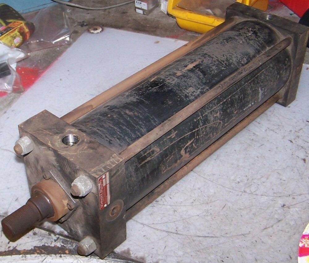 SCHRADER BELLOWS PNEUMATIC CYLINDER 4" BORE X 14" STROKE 1/2" NPT